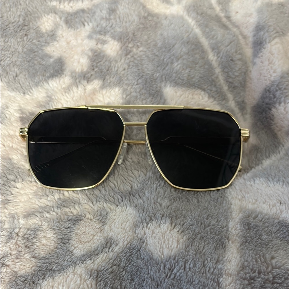 Gold and Black Sunglasses